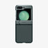 ACS06227 - Galaxy Z Flip 5 Case Tough Armor Pro in black showing the back with phone fully open